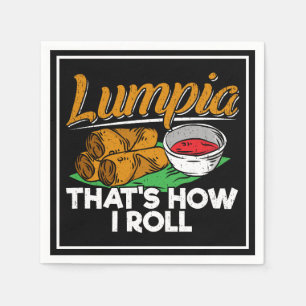 Filippijnse Lumpia Food Quote Servet