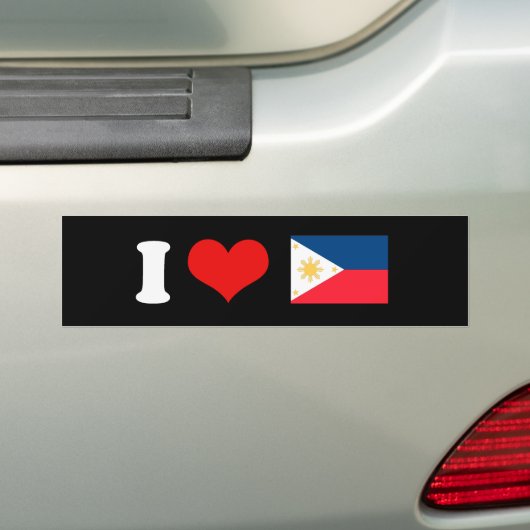 Filippijnse vlag bumpersticker (Op auto)