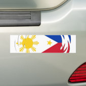 Filippijnse vlag bumpersticker (Op auto)