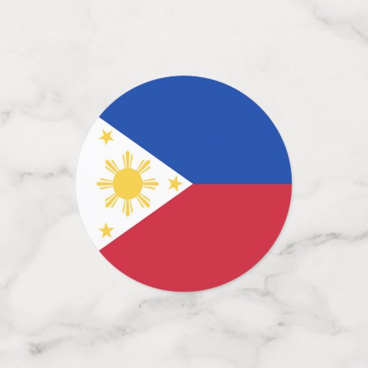Filippijnse vlag confetti (Kleine voorkant)