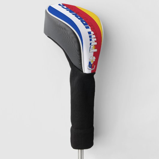 Filippijnse vlag: een prachtig patriottisch golfheadcover (Schuin)
