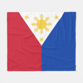 Filippijnse vlag fleece deken (Voorkant (Horizontaal))