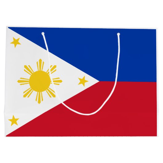 Filippijnse vlag groot cadeauzakje (Achterkant)