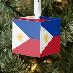 Filippijnse vlag kubus ornament