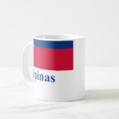 Filippijnse vlag met naam in Filippijnen Koffiemok (Voorkant links)