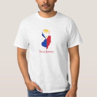 Filippijnse vlag op de kaart van New Jersey T-shirt