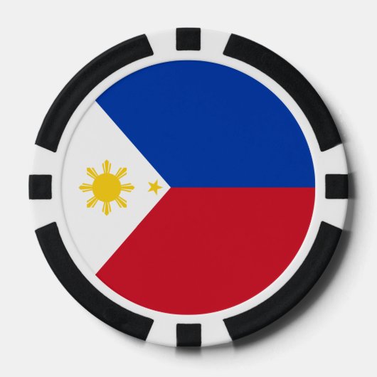 Filippijnse vlag pokerchips (Voorkant)