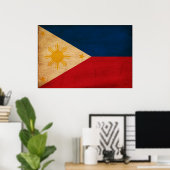 Filippijnse vlag poster (Thuiskantoor)