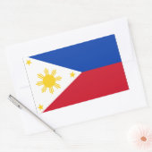Filippijnse vlag rechthoekige sticker (Envelop)