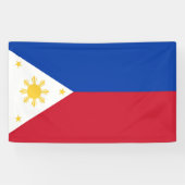 Filippijnse vlag spandoek (Horizontaal)