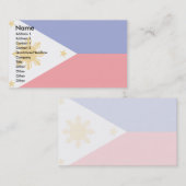 Filippijnse vlag visitekaartje (Voorkant / Achterkant)