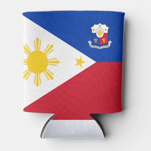 Filippijnse wapenschild blikjeskoeler (Voorkant)