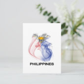 FILIPPINE VLAGGGER BRIEFKAART (Staand voorkant)