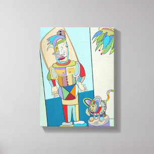 "Filippino en kat" van Ruchell Alexander Canvas Afdruk