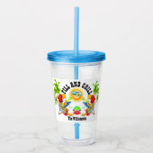 Fill en Chill Parrot Tumbler Acryl Drinkbeker (Voorkant)
