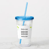 Fill en Chill Parrot Tumbler Acryl Drinkbeker (Achterkant)