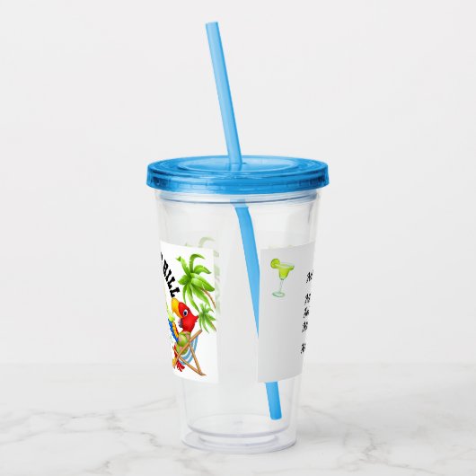 Fill en Chill Parrot Tumbler Acryl Drinkbeker (Links)