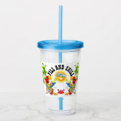 Fill en Chill Parrot Tumbler Acryl Drinkbeker (Voorkant)