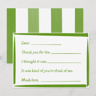 Fill-In-The-Blank "Handwritten" Thank You Notes Notitiekaartje