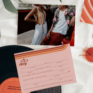 Fill-in-the-Blank met Song Request RSVP Enclosure  Kaart