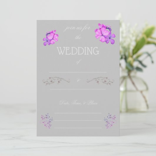 Fill in the Blank Wedding Invitation (Debout devant)