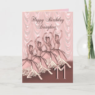 Fille 11 ans, une carte d'anniversaire de ballerin