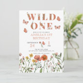 Fille 1er anniversaire | Invitation sauvage (Debout devant)