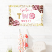 Fille 2 Anniversaire Bannière de la fête des deux  (En situation)