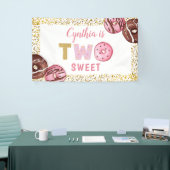 Fille 2 Anniversaire Bannière de la fête des deux  (Salon professionnel)