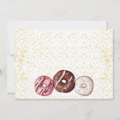 Fille 2e Invitation Anniversaire Deux Donut doux P (Dos)