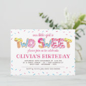 Fille 2e Invitation Anniversaire Deux douces Candy (Debout devant)