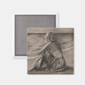 Fille à la plage Magnet (Recto/Verso)