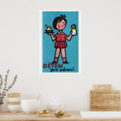 Fille à la robe rouge au yaourt - Impression Match (Cuisine)