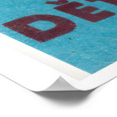 Fille à la robe rouge avec du yaourt - Impression  (Coin)