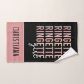 Fille à sonnette personnalisée | Cadeaux pour Lect (Serviette à main)