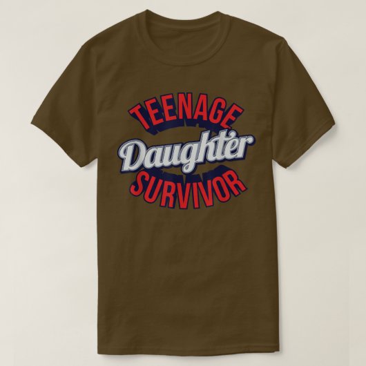Fille adolescente Survivante Sarcastique T-shirt (Design devant)