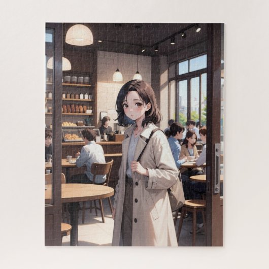 Fille Anime IA Puzzle (Vertical)