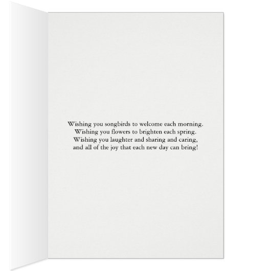 Fille Anniversaire aux fleurs (Intérieur (Droit))