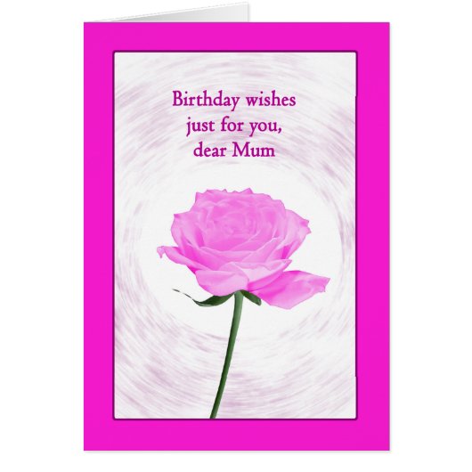 Fille Anniversaire Belle Rose rose rose (Devant)