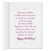 Fille Anniversaire Ma fille incroyablement Extraor (Intérieur (Droit))