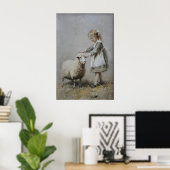 Fille Antique Et Impression De Mouton, Ferme Vinta (Bureau à domicile)