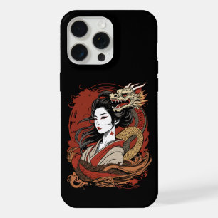 Fille asiatique Dragon chinois
