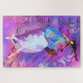 Fille au puzzle de violon (Horizontal)