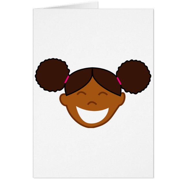 Fille aux Afro Puffs Visage (Devant)