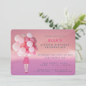 Fille aux ballons roses| Invitation de groupe (Debout devant)