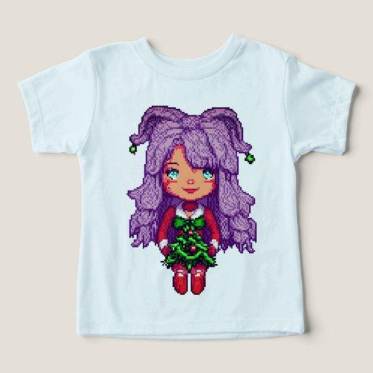 Fille aux cheveux violets (Design Recto)