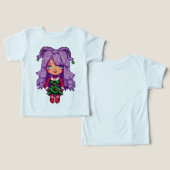 Fille aux cheveux violets (Design Recto & Verso)