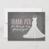 Fille aux fleurs Merci | Demoiselle d'honneur (Devant)