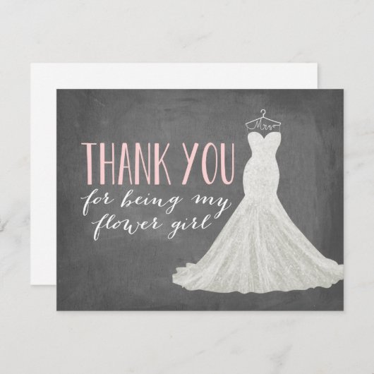 Fille aux fleurs Merci | Demoiselle d'honneur (Devant / Derrière)