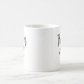 Fille aux fleurs mug noir et blanc (Centre)